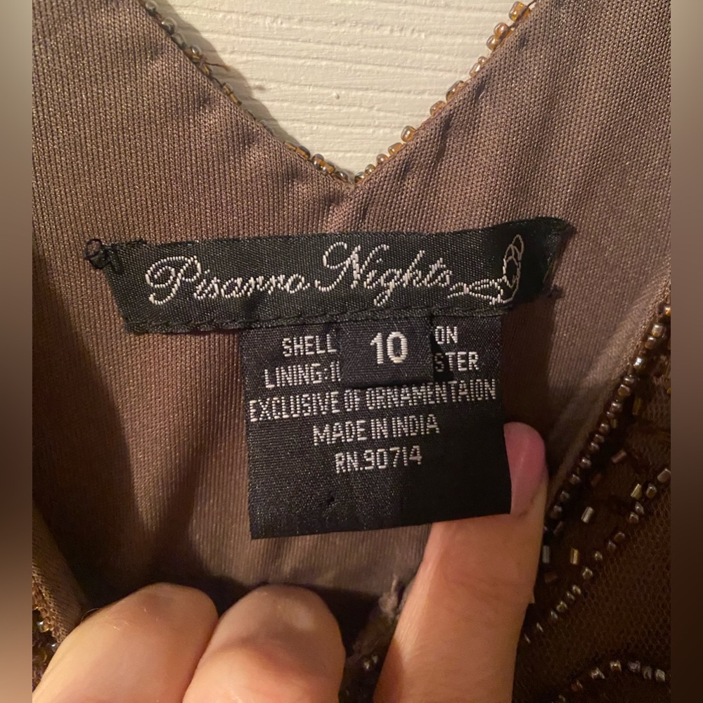 Pisarro Nights Beaded Evening Dress